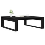 vidaXL Table basse Chêne noir 100 x 100 x 35 cm Bois d'ingénierie