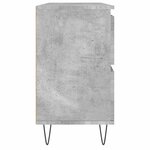vidaXL Armoire salle de bain gris béton 80x33x60cm bois d'ingénierie