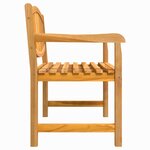 vidaXL Banc de jardin 114x59x87 cm bois de teck solide