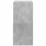 vidaXL Table de chevet Gris béton 35 x 32 x 68 5 cm Bois d'ingénierie