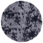vidaXL Tapis Shaggy à poils longs NAVARRA gris foncé 100x100 cm