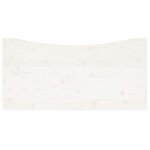 vidaXL Dessus de bureau blanc 110x60x2 5 cm bois massif de pin