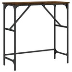 vidaXL Table console chêne fumé 75x32x75 cm bois d'ingénierie