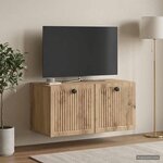 vidaXL Meuble TV mural 59 5 x 31 x 30 cm Chêne artisanal