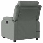 vidaXL Fauteuil de massage inclinable Gris foncé Tissu