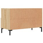 vidaXL Meuble TV Chêne sonoma 80x36x50 cm Bois d'ingénierie