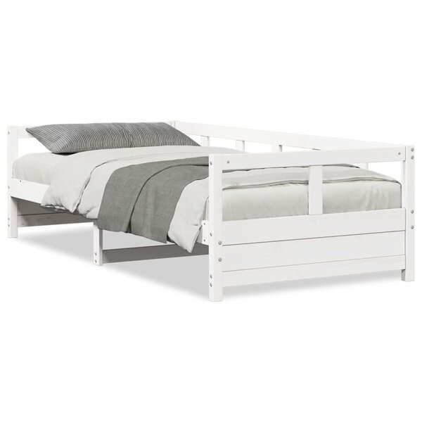 vidaXL Lit de jour sans matelas blanc 80x200 cm bois de pin massif