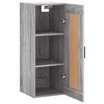 vidaXL Armoire murale sonoma gris 34 5x34x90 cm bois d'ingénierie