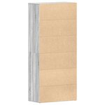 vidaXL Meuble à Chaussures Gris Sonoma 80x39x180 cm Bois d'ingénierie