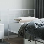 vidaXL Tête de lit de remplacement métal blanc 80 cm