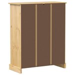 vidaXL Armoire à chaussures Corona 86x38 5x108 cm bois de pin massif