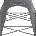 vidaXL Lit surélevé de jardin Acier galvanisé 296x80x68 cm Vert