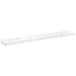 vidaXL Étagère Murale avec étagère 4 Pièces Marbre blanc 80 x 9 x 3 cm