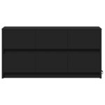 vidaXL Meuble TV avec LED noir 100x34x50 cm bois d'ingénierie