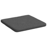 vidaXL Coussins de siège 4 Pièces Gris foncé 40 x 40 x 3 cm