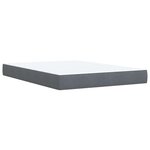vidaXL Sommier à lattes de lit et matelas Gris foncé 140x190cm Velours