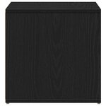 vidaXL Commode Chêne noir 40.5 x 40 x 40 cm Bois d'ingénierie