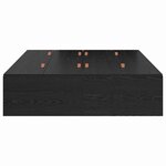 vidaXL Cadre de lit Chêne noir 190 x 120 x 31 5 cm Bois d'ingénierie