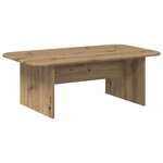 vidaXL Table basse Chêne artisanal 93 x 53 x 33 cm Bois d'ingénierie