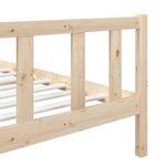 vidaXL Cadre de lit Bois solide 90x200 cm