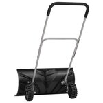 vidaXL Pelle à neige avec poignée extensible noir 66 cm lame en acier