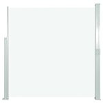 vidaXL Auvent latéral rétractable de patio 140x300 cm Crème