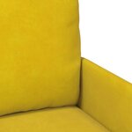 vidaXL Canapés avec coussin 55cm Jaune Contreplaqué