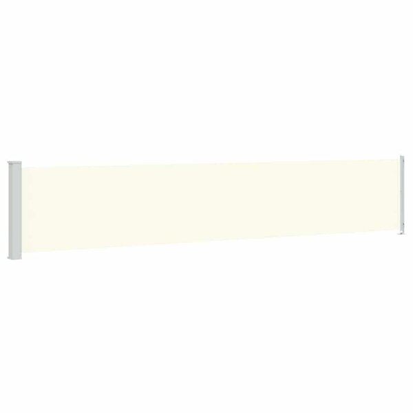 vidaXL Auvent latéral rétractable de patio 117x600 cm Crème