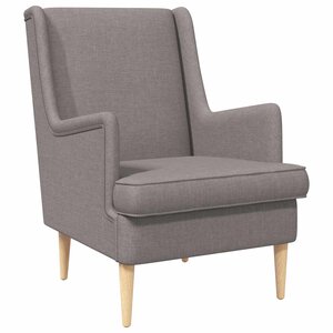 vidaXL Fauteuil Taupe Tissu
