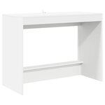 vidaXL Bureau de lit Blanc Bois d'ingénierie 100 x 45 x 75 cm