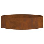 vidaXL Planteurs en acier corten Acier corten Grand