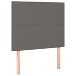 vidaXL Cadre de lit sans matelas gris 90x200 cm similicuir