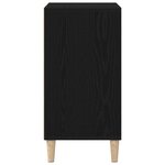 Buffet vidaXL Noir en Chêne 57x35x70 cm en Bois d'ingénierie
