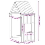 vidaXL Toit de lit pour enfants 55x99x139 5 cm bois de pin massif