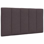 vidaXL Cadre de lit sans matelas Hanko marron foncé 90x190 cm tissu