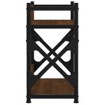 vidaXL Support d'imprimante à 2 niveaux chêne marron 40x20x40 cm