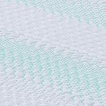 vidaXL Coussins de Matelas Blanc et vert 100 x 200 cm