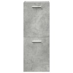 vidaXL Ensemble de meubles de salle de bain 4 Pièces gris béton
