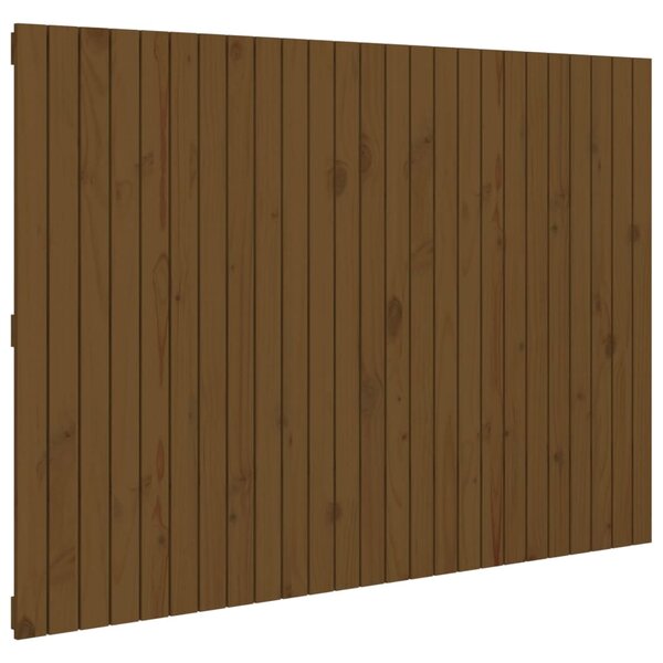 vidaXL Tête de lit murale Marron miel 159 5x3x110cm Bois massif de pin