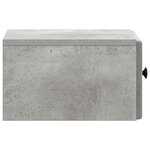 vidaXL Cabinet de chevet mural 2 Pièces Gris béton 34 5 x 33 x 20 cm