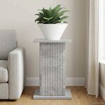 vidaXL Support de Plante Gris béton 30 5 x 30 x 43 cm