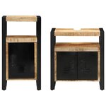 vidaXL Ensemble de mobilier de salle de bain avec stockage 2 Pièces