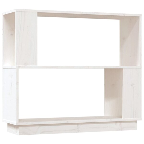 vidaXL Bibliothèque/Séparateur de pièce Blanc 80x25x70 cm Pin solide