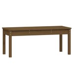 vidaXL Banc de jardin marron miel 109x44x45 cm bois de pin massif