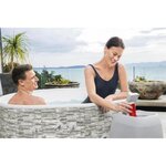 Spa gonflable rond lay-z-spa vancouver airjetplus décor pierre 155 x 60 cm