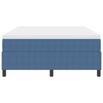 vidaXL Lit ressort avec matelas bleu  140 x 200 cm  en tissu velours côtelé