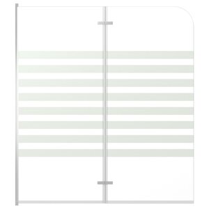 vidaXL Enclos de bain 120x140 cm Verre trempé Rayures