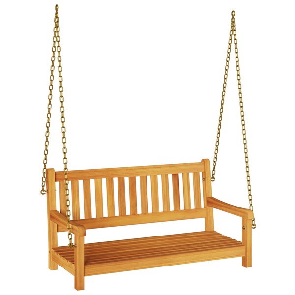 vidaXL Banc suspendu 2 places 110x56x58 cm en bois massif d'acacia