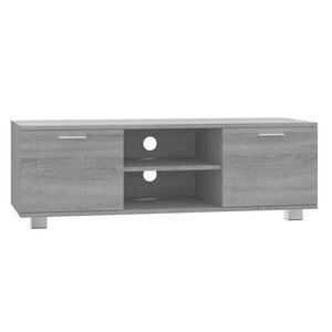 vidaXL Meuble TV Sonoma gris 120x40 5x35 cm Bois d'ingénierie