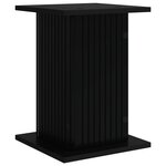 vidaXL Support de Plante 2 pc Noir 30 5 x 30 x 43 cm Bois d'ingénierie